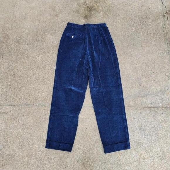 Vtg 90s PENDLETON Plain Earthtone Wide Set Corduroy Chino Pants Sz 6 USA Made - Picture 2 of 4